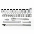 Williams Socket/Tool Set, 29 Pieces, 12-Point, 1/2 Inch Dr JHWMSS-29FTB